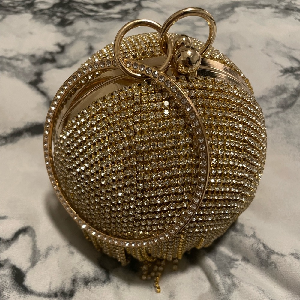 Ball Rhinestone Clutch
